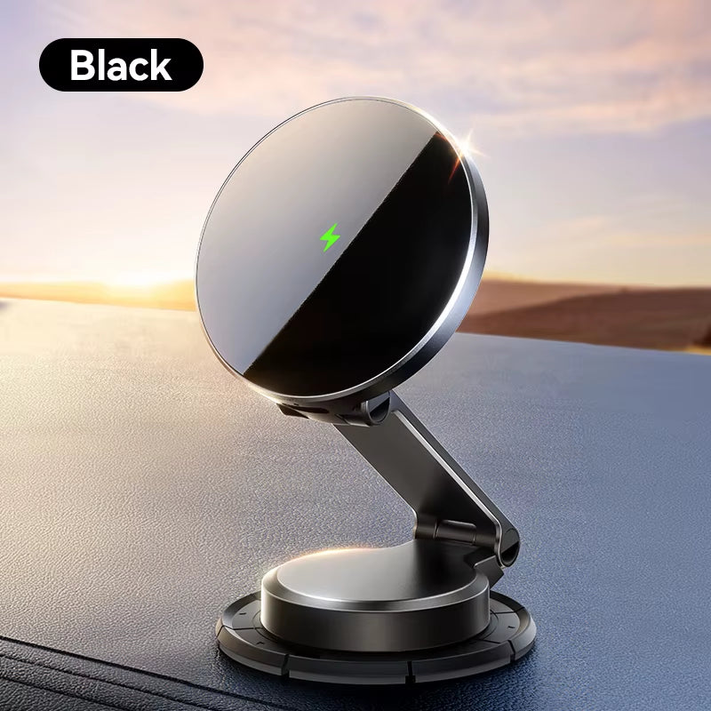 MagMount Charge™ - Magnetic 360° Car Mount with 15W Wireless Fast Charging