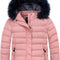 Girls' Puffer Jacket Soft Fleece Lined Warm Hooded Winter Coat