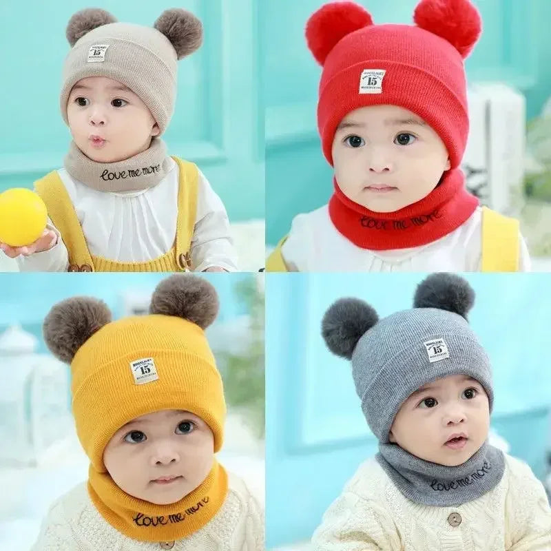 ChillGuard™ Winter Warm Baby Knitted Hat & Scarf Set