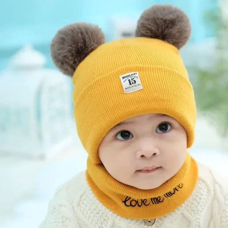 ChillGuard™ Winter Warm Baby Knitted Hat & Scarf Set