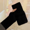 Luxury Mink Fleece Fingerless Gloves – Soft, Warm, and Stylish Winter Wrist Mittens for Women!