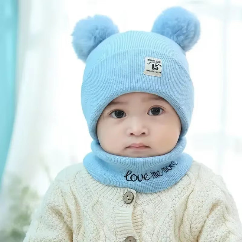 ChillGuard™ Winter Warm Baby Knitted Hat & Scarf Set